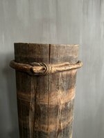 Hoge houten vijzel| hoge houten pot (afhalen)