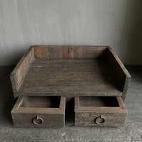 Gruttersbak 2 lades Driftwood| display 2 lades Driftwood 