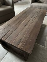 Salontafel Driftwood met onderblad 140x60cm 