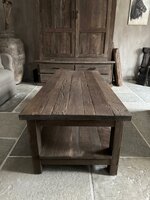 Salontafel Driftwood met onderblad 140x60cm 