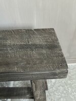 Oud houten kruk Old Barn 45cm A