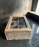 Oud houten theedoos | Teabox Lena