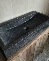 Badkamermeubel Driftwood|Badkamermeubel oud hout 2- deurs (afhalen)