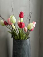 Kunst tulpen rose- cream