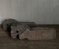 Authentieke houten paarden Aura Peeperkorn  C (set)