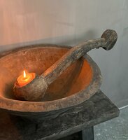 Authentieke houten lepel Hoffz