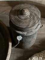 Authentieke houten Hoffz kruik H4