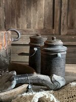 Authentieke houten Hoffz kruik H5