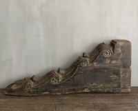 Oud houten ornament houtsnijwerk India 