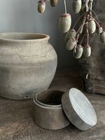 Houten potje met deksel