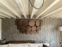 Schijfjeslamp roest Manda