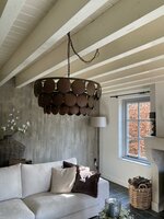 Schijfjeslamp roest Manda