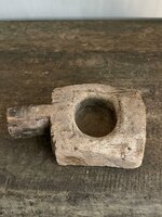Houten vijltje met handvat 