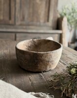 Houten kom met handvat Hoffz