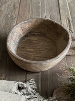Houten kom met handvat Hoffz