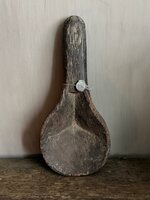Unieke oude houten lepel Hoffz H2 GERESERVEERD 