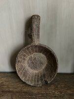 Unieke oude houten lepel Hoffz H3