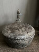 Unieke houten kom met deksel Hoffz L