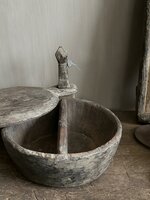 Unieke houten kom met deksel Hoffz L