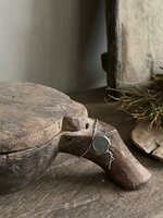 Unieke houten kom met deksel Hoffz M