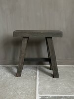 Oud houten kruk Old Barn 45cm D