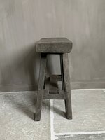 Oud houten kruk Old Barn 45cm D