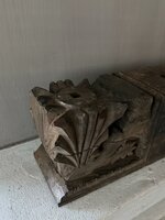 Ornament kandelaar snijwerk Aura Peeperkorn XL A