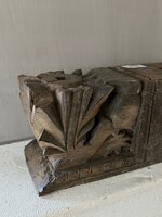 Ornament kandelaar snijwerk Aura Peeperkorn XL A