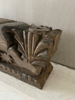 Ornament kandelaar snijwerk Aura Peeperkorn XL A