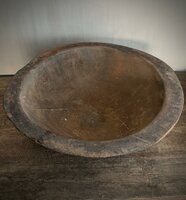 Oude houten vijzel Hoffz
