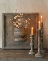 Houten wandpaneel met houten pot Luksa (afhalen)
