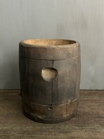 Oude houten pot Luksa