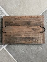 Tray railway,  houten dienblad large E