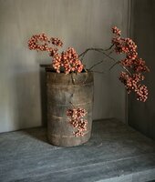 Oude houten pot met deksel B