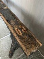 Chinees bankje sleets zwart