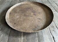 Grote schaal bruin bewerkt 50cm TrapaLiving