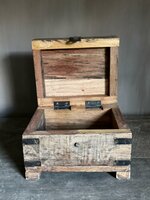 Houten kistje oud hout | Houten kistje truckwood  C small