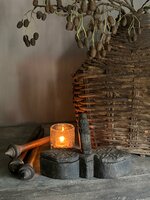 Antieke houten kruiden doos| oude spicebox S