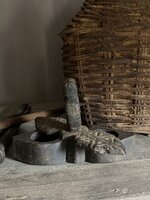 Antieke houten kruiden doos| oude spicebox S
