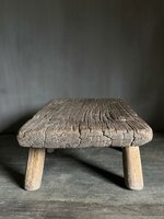 Oud houten vensterbank krukje| Chinees mini krukje A