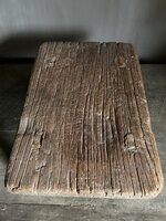 Oud houten vensterbank krukje| Chinees mini krukje A