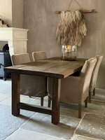 eettafel Diftwood met H poot