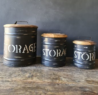 Storage Box / opberg box metaal Large