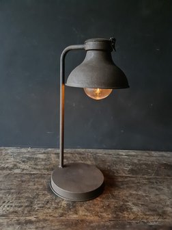 Tafellamp/ bureaulamp/ sfeerlamp roest 2