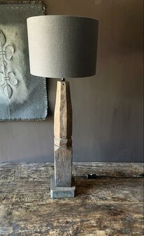 Baluster lamp inclusief kap grey A