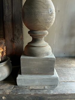 Baluster lamp Antique grey (hoogte 70cm)   Afhalen