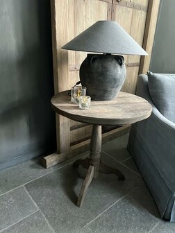 Wijntafel oud hout 70cm (afhalen)