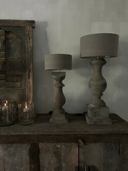 Baluster lamp Antique grey M   