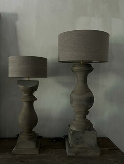 Baluster lamp Antique grey M   