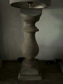 Baluster lamp Antique grey M   